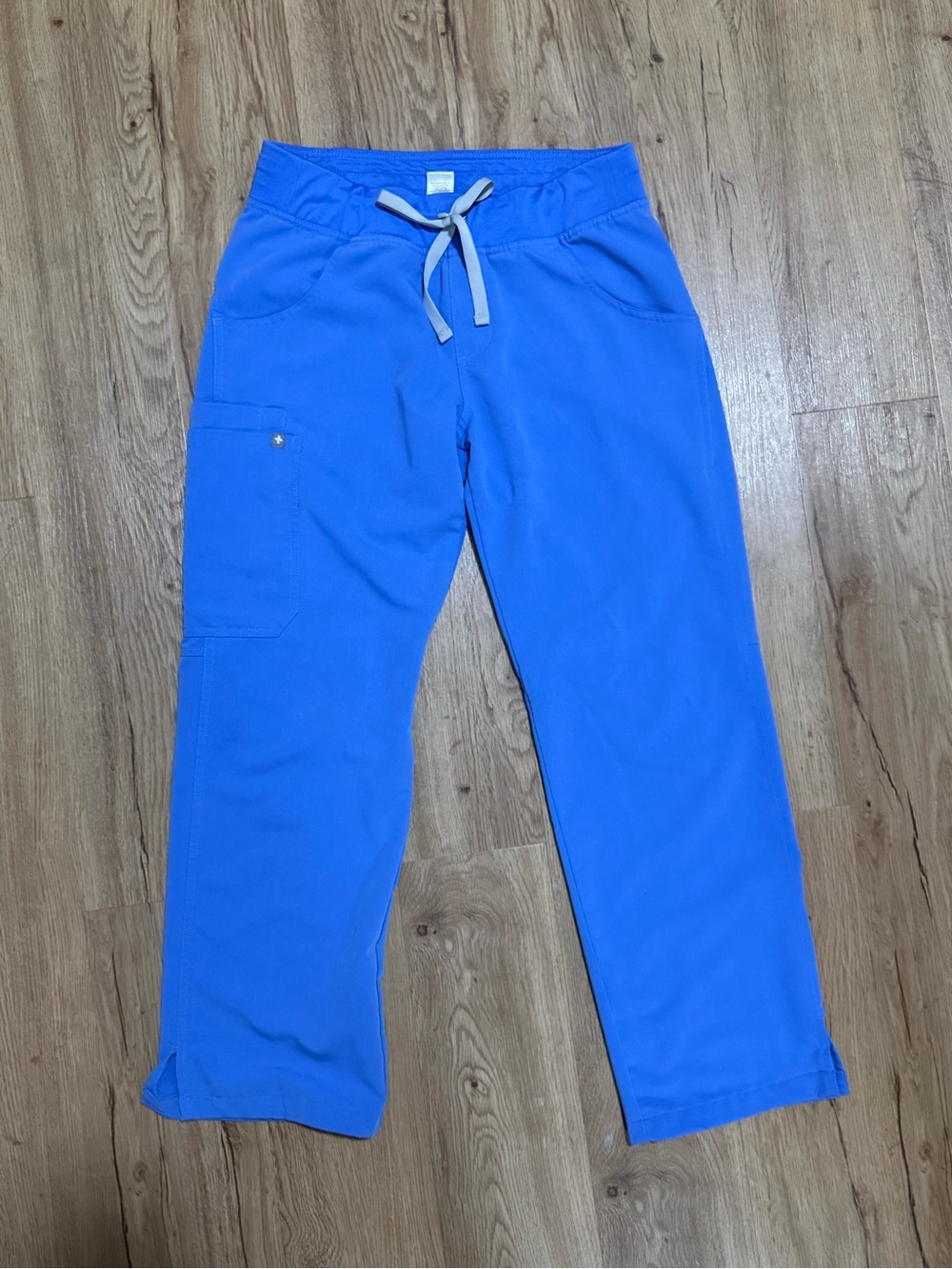 Figs Women Ceil Blue Kade Cargo Scrub Pants